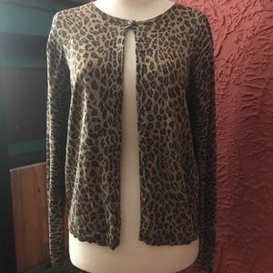 RL Animal Print Cardigan